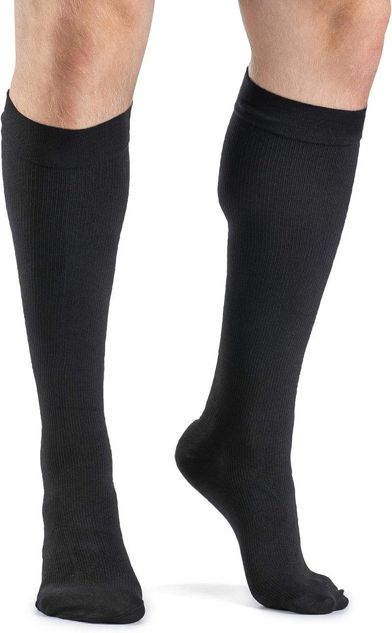 SIGVARIS Men's ACCESS 920 Closed-Toe Calf High Medical Compression 20-30mmHg,Black, Medium Long - Image 1
